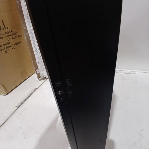 36 SLOT WOODEN SHOT GLASS DISPLAY CASE - 18" X 26" - BLACK (MODEL: 10-DS-10015) image 4