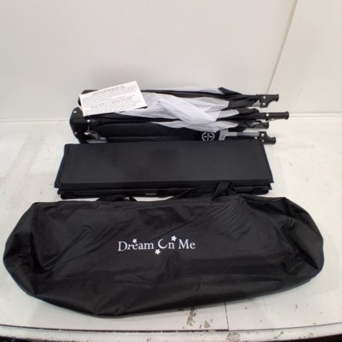 DREAM ON ME PORTABLE PLAY YARD NEST WITH CARRY BAG - BLACK/WHITE (MODEL: ‎436-BLK) image 2