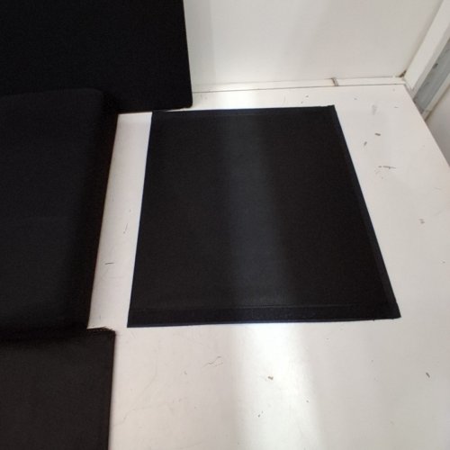 SONGMICS FOLDING STORAGE OTTOMAN BENCH - 43" - BLACK (MODEL: LSF703V1) image 4
