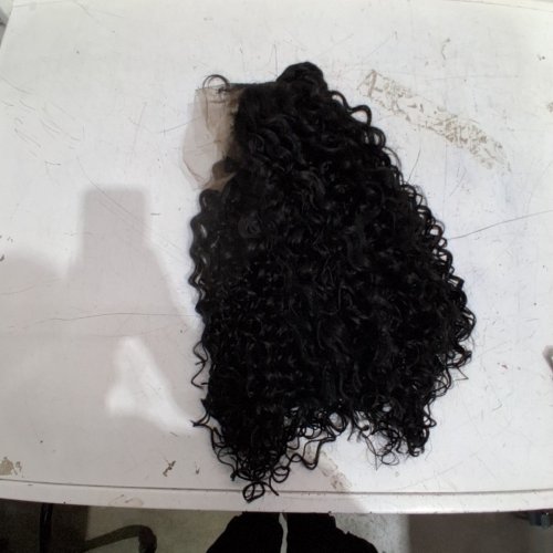 ADJUSTABLE LACE FRONTAL UPDO BUN WITH BOX BRAID WIG - 24" - BLACK image 3