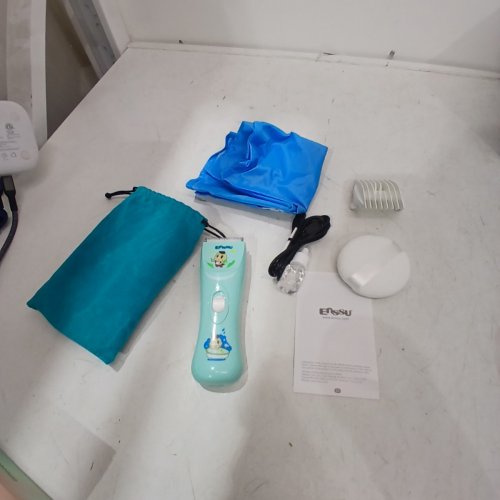 KIDS ENSSU ULTRA SILENT WATERPROOF HAIR CLIPPER - 5 V, 1A - MINT GREEN (MODEL: ES020) image 4
