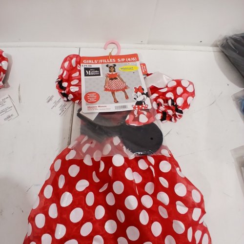 2PC DISGUISE DISNEY MINNIE MOUSE HALLOWEEN COSTUME - SMALL (4-6) - RED, WHITE AND BLACK (STYLE: 0865MS01) image 2