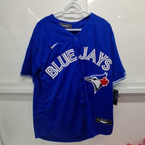 ADULT UNISEX NIKE TORONTO BLUE JAYS GENUINE MERCHANDISE JERSEY - #4 SPRINGER - LARGE - BLUE image 2