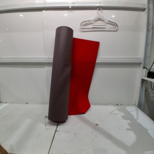 LONG NEOPRENE RUNNER RUG/CARPET - 3FT X 20FT - RED image 2