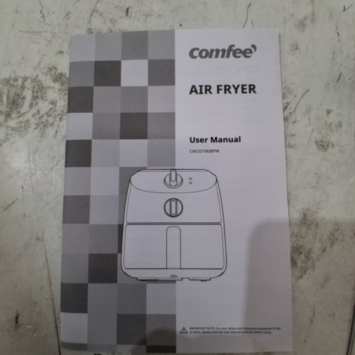 COMFEE COMPACT AIR FRYER WITH 12 MENU OPTIONS, ADJUSTABLE TIMER & TEMPERATURE CONTROL - 2.1QT - WHITE (MODEL: CAF201B0BPW) image 7
