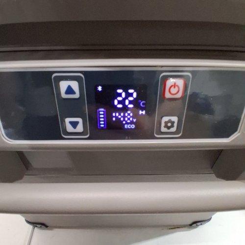 EUHOMY PORTABLE ELECTRIC CAR REFRIGERATOR, APP CONTROL, 12V / -4℉~68℉ WITH 12/24V DC & 110-240V AC - 35L - 27.5" X 15.0" X 13.6" - BLACK/GREY (MODEL: CF-35) image 2