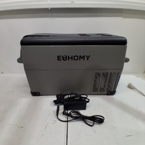 EUHOMY PORTABLE ELECTRIC CAR REFRIGERATOR, APP CONTROL, 12V / -4℉~68℉ WITH 12/24V DC & 110-240V AC - 35L - 27.5" X 15.0" X 13.6" - BLACK/GREY (MODEL: CF-35) image 5
