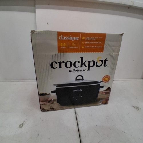 CROCK POT 7-QUART CLASSIC SLOW COOKER - BLACK - (MODEL: SCV700B-CN / 2162615) image 4