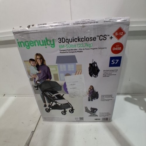 SUMMER BY INGENUITY 3DQUICKCLOSE CS+ COMPACT ONE TOUCH FOLDING STROLLER - 50LBS MAX/CAP - GREY / BLACK (MODEL: 31900-090) image 10