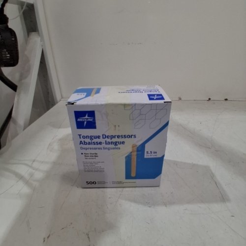 500PK MEDLINE NON-STERILE TONGUE DEPRESSORS - 5.5" - NATURAL WOOD (MODEL: MDS202070) image 3