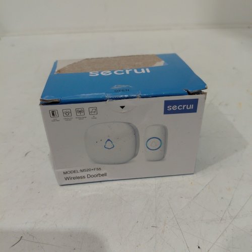 SECRUI WIRELESS DOORBELL WITH 1000FT OPERATING RANGE - WHITE - (MODEL:M520+F55) image 3