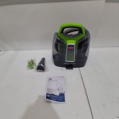 BISSELL LITTLE GREEN PROHEAT PORTABLE DEEP CLEANER/SPOT CLEANER - GREEN/GREY (MODEL: 2513E/25137) image 3