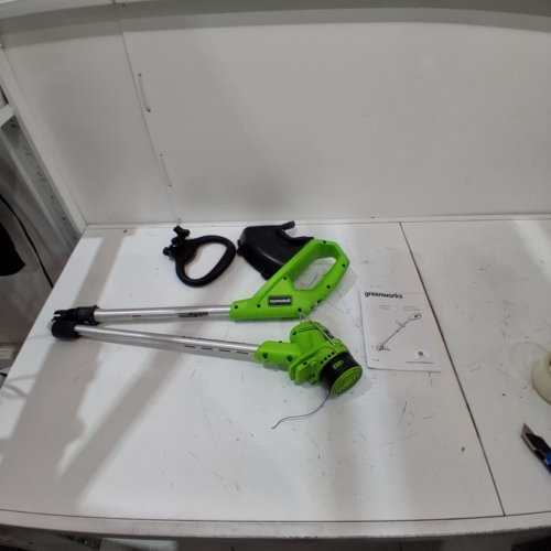 GREENWORKS CORDLESS STRING TRIMMER *TOOL ONLY*- 40V - 12" - GREEN/BLACK (MODEL: STF309) image 2