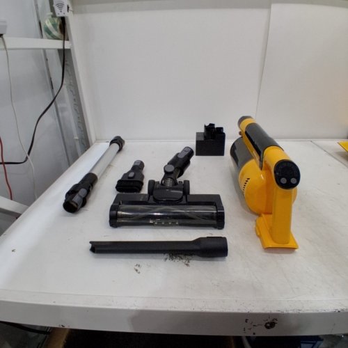6PC BRUSHLESS LIGHTWEIGHT CORDLESS VACUUM CLEANER WITH 3 MODE SUCTION *TOOL ONLY* - 20V - YELLOW (MODEL: RD-101) image 2