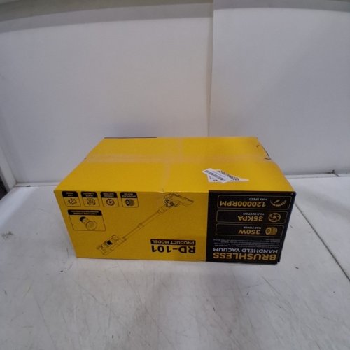 6PC BRUSHLESS LIGHTWEIGHT CORDLESS VACUUM CLEANER WITH 3 MODE SUCTION *TOOL ONLY* - 20V - YELLOW (MODEL: RD-101) image 6