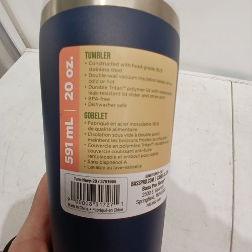 BPS VACUUM INSULATED TUMBLER - 20 OZ - NAVY (STYLE: TUM-NAVY-20) image 5