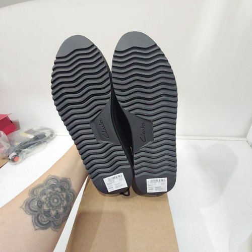 WOMEN'S CLARKS ZYLAH LOAFER SHOES - 9 WIDE - BLACK (MODEL: 26184335) image 4