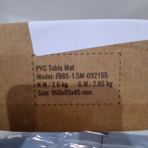 VEVOR WATERPROOF PVC TABLE COVER PROTECTOR MAT - 36" X 62" - FROSTED (MODEL: F085-1.5M-092155) image 2