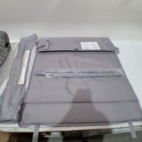 LIVINGBASICS PORTABLE BABY PLAYARD AND CHANGING TABLE - 33LBS MAX - GREY (MODEL: LB-BB-P613) image 3