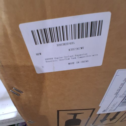 HEAVY DUTY COOLANT OVERFLOW RESERVOIR TANK - FOR KENWORTH & PETERBILT MODELS - CLEAR (MODEL: 603-5403) image 2