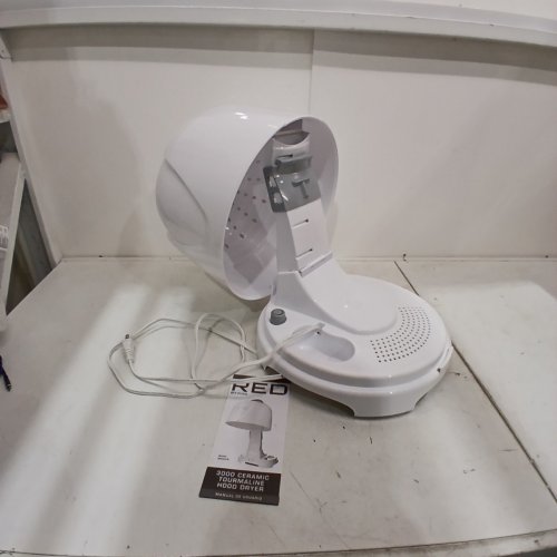 RED BY KISS CERAMIC TOURMALINE PROFESSIONAL HOOD DRYER - 4 HEAT SETTINGS - 1875W - WHITE (MODEL: B0D04Y9) image 3
