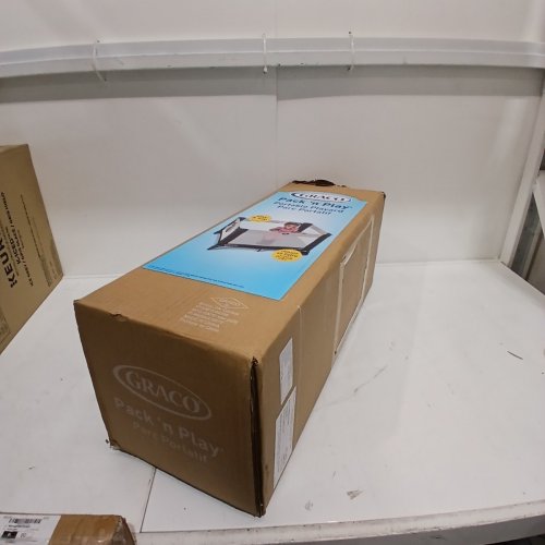 GRACO PACK 'N PLAY PORTABLE PLAYARD - 40" X 28" X 30" - OAKLEY FASHION / BLACK/GREY (MODEL: 2084226) image 2