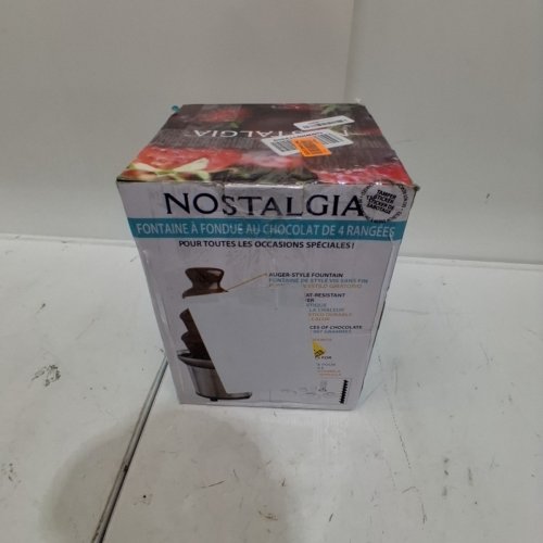 NOSTALGIA 4-TIER CHOCOLATE FONDUE FOUNTAIN - 32OZ - STAINLESS STEEL (MODEL: NCFF986SS) image 5
