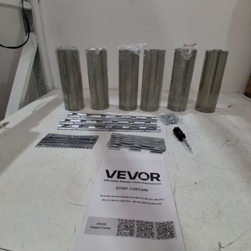 6PC WALK IN FREEZER COOLER CURTAIN STRIPS - 84" X 38" - CLEAR - (MODEL:MS-0015) image 3