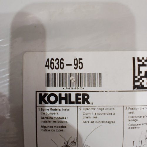 KOHLER CACHET ELONGATED TOILET SEAT WITH QUIET CLOSE TECHNOLOGY - 18 5/8" X 14 3/16" - ICE GREY - (MODEL: 4636-RL-95) image 3