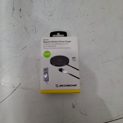 SCOSCHE MAGNETIC WIRELESS PHONE CHARGER -COMPATIBLE WITH IPHONE - 6FT CABLE - BLACK (MODEL: BASE3MS) image 4