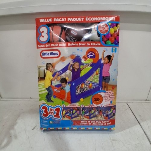 LITTLE TIKES 3-IN-1 TRIPLE PLAY SPORTS CENTER - SOCCER, BASKETBALL AND FOOTBALL (MODEL: 9448) image 6