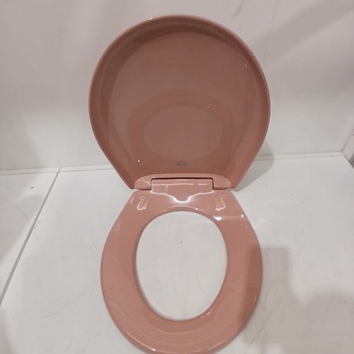 BEMIS ROUND PLASTIC TOILET SEAT - WILD ROSE (MODEL: 200SLOWT 243) image 2