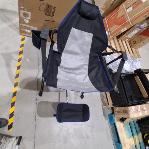 HAPPYGRILL HAMMOCK CAMPING CHAIR WITH FOOTREST - 330 LBS CAP - BLACK (MODEL: NP-11588BK) image 2
