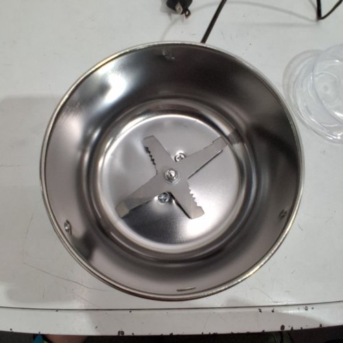ELECTRIC STAINLESS STEEL GRINDER WITH REMOVABLE GRINDING BOWL, TRANSPARENT LID AND PUSH-BUTTON OPERATION - 200W - SILVER image 5