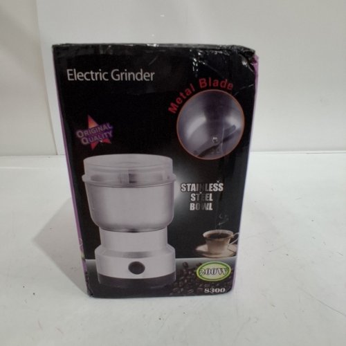 ELECTRIC STAINLESS STEEL GRINDER WITH REMOVABLE GRINDING BOWL, TRANSPARENT LID AND PUSH-BUTTON OPERATION - 200W - SILVER image 6