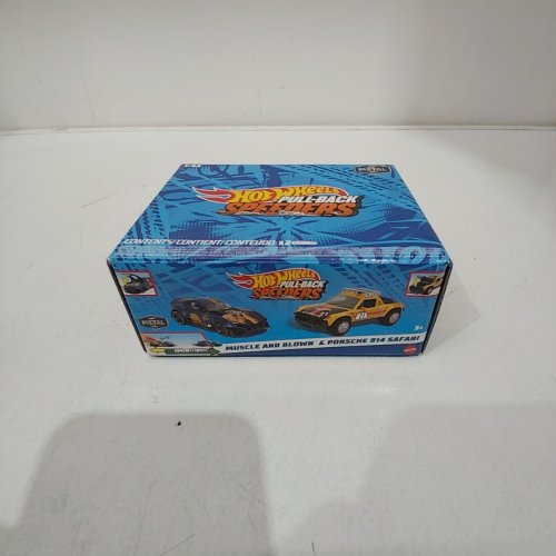 2PK HOT WHEELS PULL BACK SPEEDERS MUSCLE AND BLOWN & PORSCHE 914 SAFARI image 2