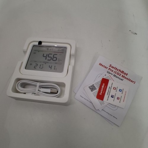 SWITCHBOT METER PRO INDOOR AIR QUALITY MONITOR CO2 DETECTOR - CO2 MONITOR, TEMPERATURE, HUMIDITY, MONITOR WITH APP, BLUETOOTH AIR QUALITY TESTER - WHITE (MODEL: W4900010) image 3