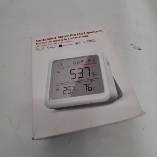 SWITCHBOT METER PRO INDOOR AIR QUALITY MONITOR CO2 DETECTOR - CO2 MONITOR, TEMPERATURE, HUMIDITY, MONITOR WITH APP, BLUETOOTH AIR QUALITY TESTER - WHITE (MODEL: W4900010) image 4