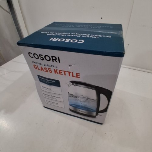 COSORI ORIGINAL CORDLESS GLASS KETTLE - 1.7L - STAINLESS STEEL (MODEL: GK172-CO) image 2