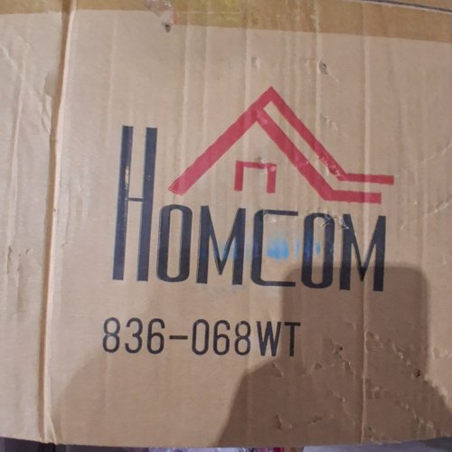 HOMCOM 3-TIER COMPUTER DESK WITH STORAGE SHELVES - 47.25" X 19.25" X 28.25" - WHITE (MODEL: 836-068WT) image 3