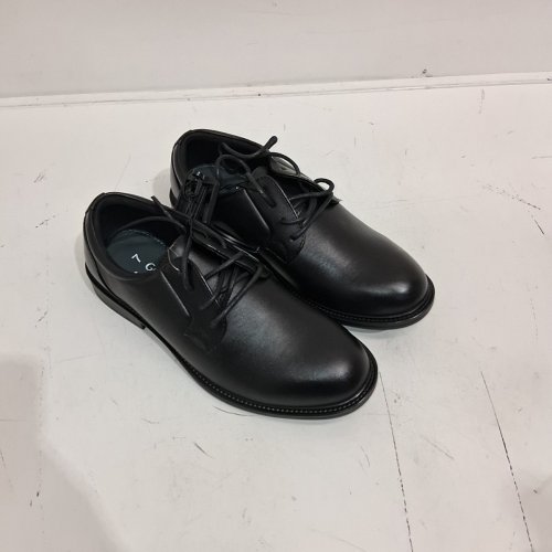 GEORGE MEN'S LACE-UP DRESS SHOES - 7 - BLACK image 2