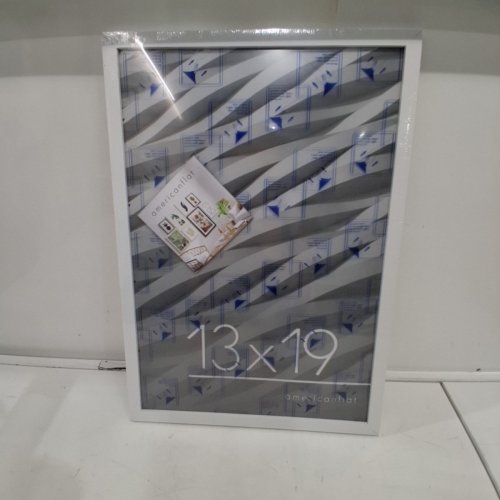 AMERICANFLAT PICTURE POSTER FRAME WITH POLISHED PLEXIGLASS - 13" X 19" - WHITE image 3
