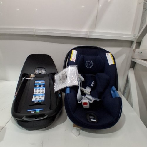 CYBEX GOLD ATON G SWIVEL 180° CAR SEAT WITH SENSORSAFE & BASE - OCEAN BLUE image 3