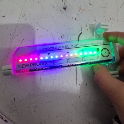 BICYCLE WHEEL LIGHT - 32 LED - MULTICOLOR (MODEL: LC-D016) image 2