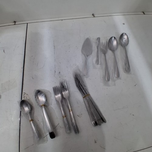 65PC MIRDINNER STAINLESS STEEL FLATWARE SET - SILVER image 2