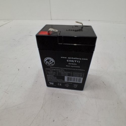 AJC BATTERY SEALED LEAD-ACID BATTERY - 6V/5AH - BLACK (MODEL: C5S(T1)) image 3