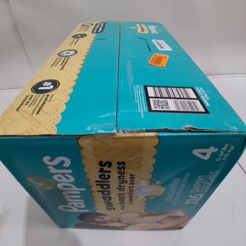 116PK PAMPERS SWADDLERS DIAPERS - SIZE 4 image 3