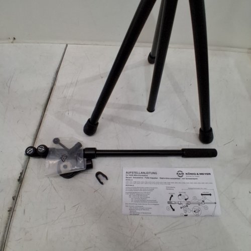 K&M PROFESSIONAL QUALITY MICROPHONE BOOM STAND -63" MAX - BLACK (MODEL: 21090) image 4