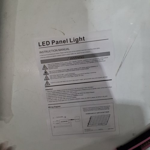 6PK LED PANEL LIGHT - 2FT X 2FT, 20W-40W, 3000 K-6500 K - WHITE image 2