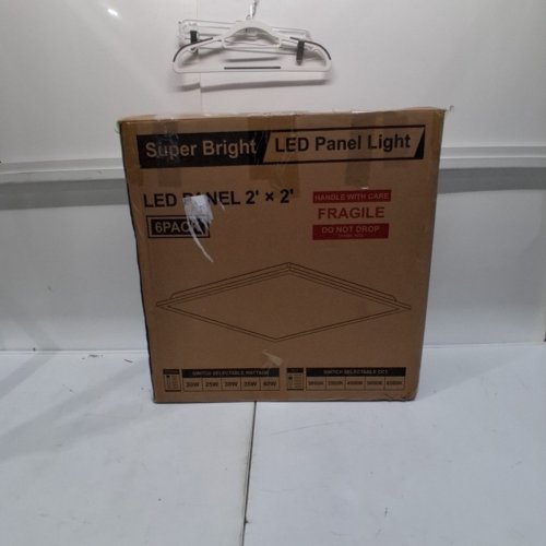 6PK LED PANEL LIGHT - 2FT X 2FT, 20W-40W, 3000 K-6500 K - WHITE image 5